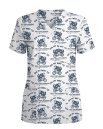 Funny Opossum Pediatric Nurse Scrub Top - Scrubloop