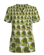 Funny Screaming Frog Cute Nurse Scrub Top - Scrubloop