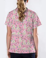 Funny Snowman Pain Scale Christmas Nursing Scrub Top - Scrubloop