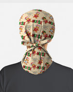 Gingerbread Nurse Christmas Holiday Cheer Scrub Cap - Scrubloop