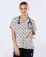 Goose America Medical Women Scrub Top - Scrubloop