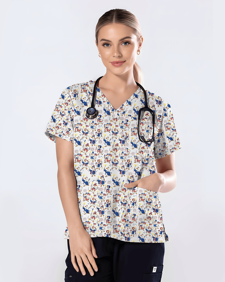 Goose America Medical Women Scrub Top
