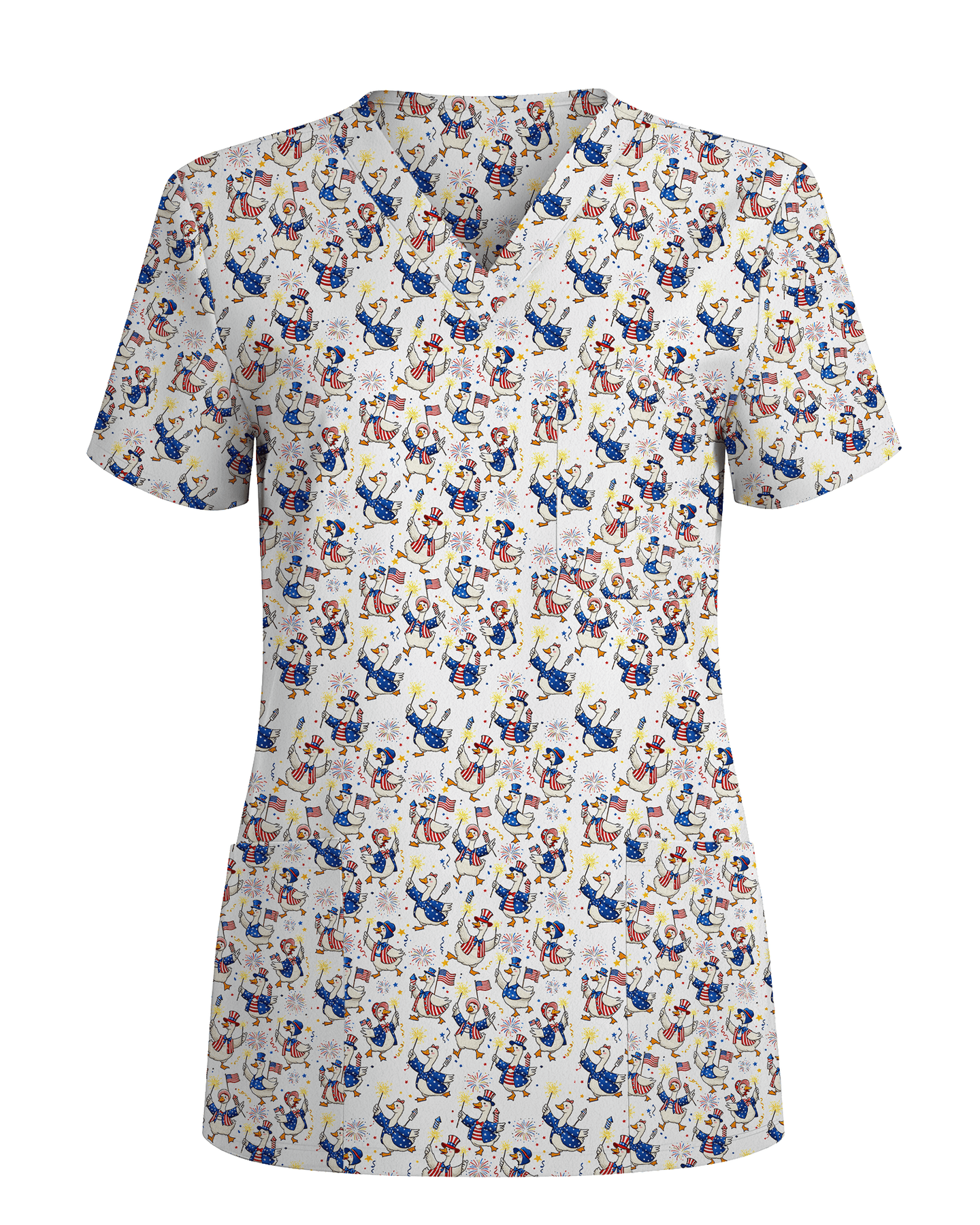 Goose America Medical Women Scrub Top - Scrubloop