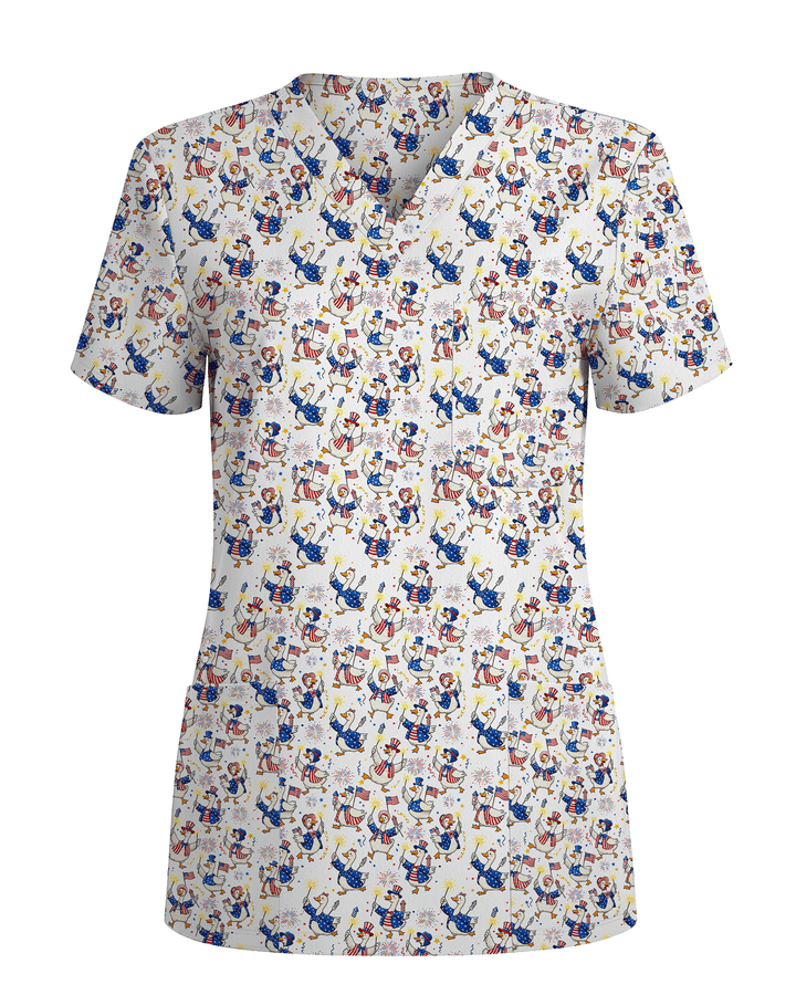Goose America Medical Women Scrub Top