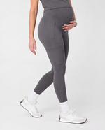 Maternity Scrub Legging Heather Gray