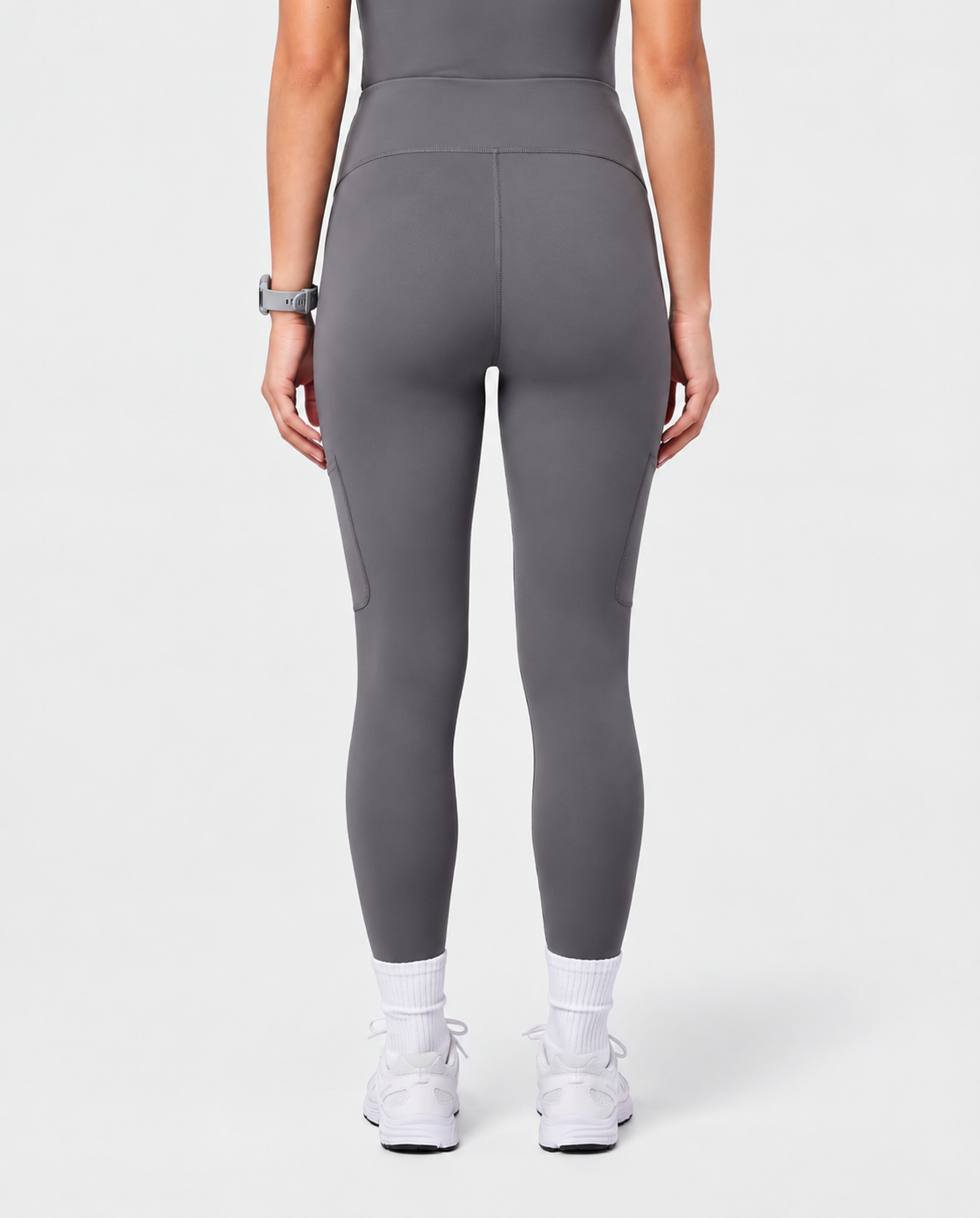 Maternity Scrub Legging Heather Gray