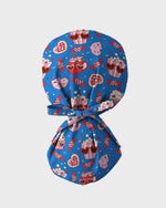 Groovy Snacks Funky Colorful Treat Parade Scrub Cap - Scrubloop