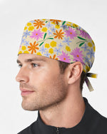 Happy Daisy Mix Scrub Cap - Scrubloop