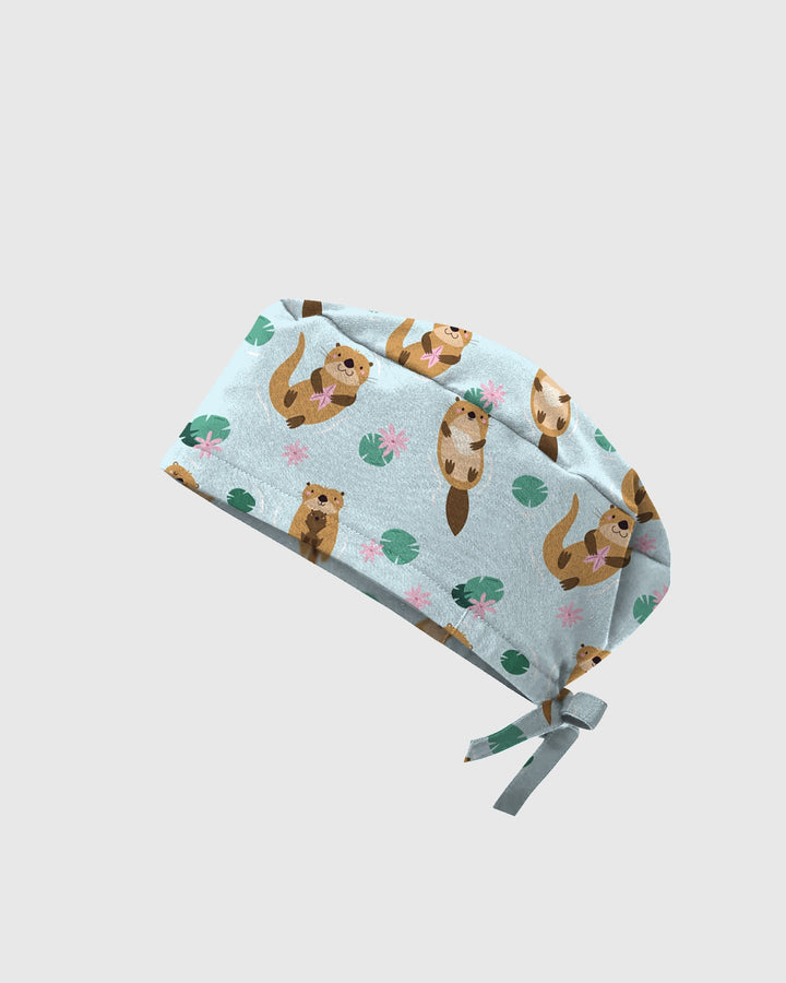 Happy Otter Scrub Cap