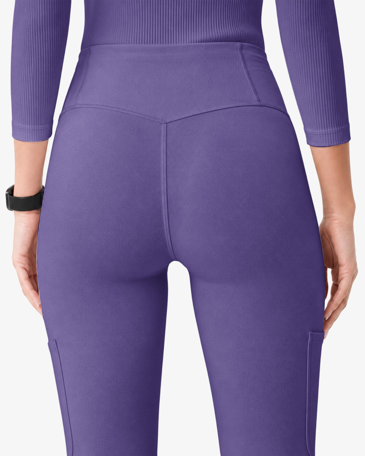 High-Rise Flare Scrub Legging Amethyst - Scrubloop