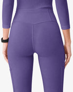 High-Rise Flare Scrub Legging Amethyst - Scrubloop