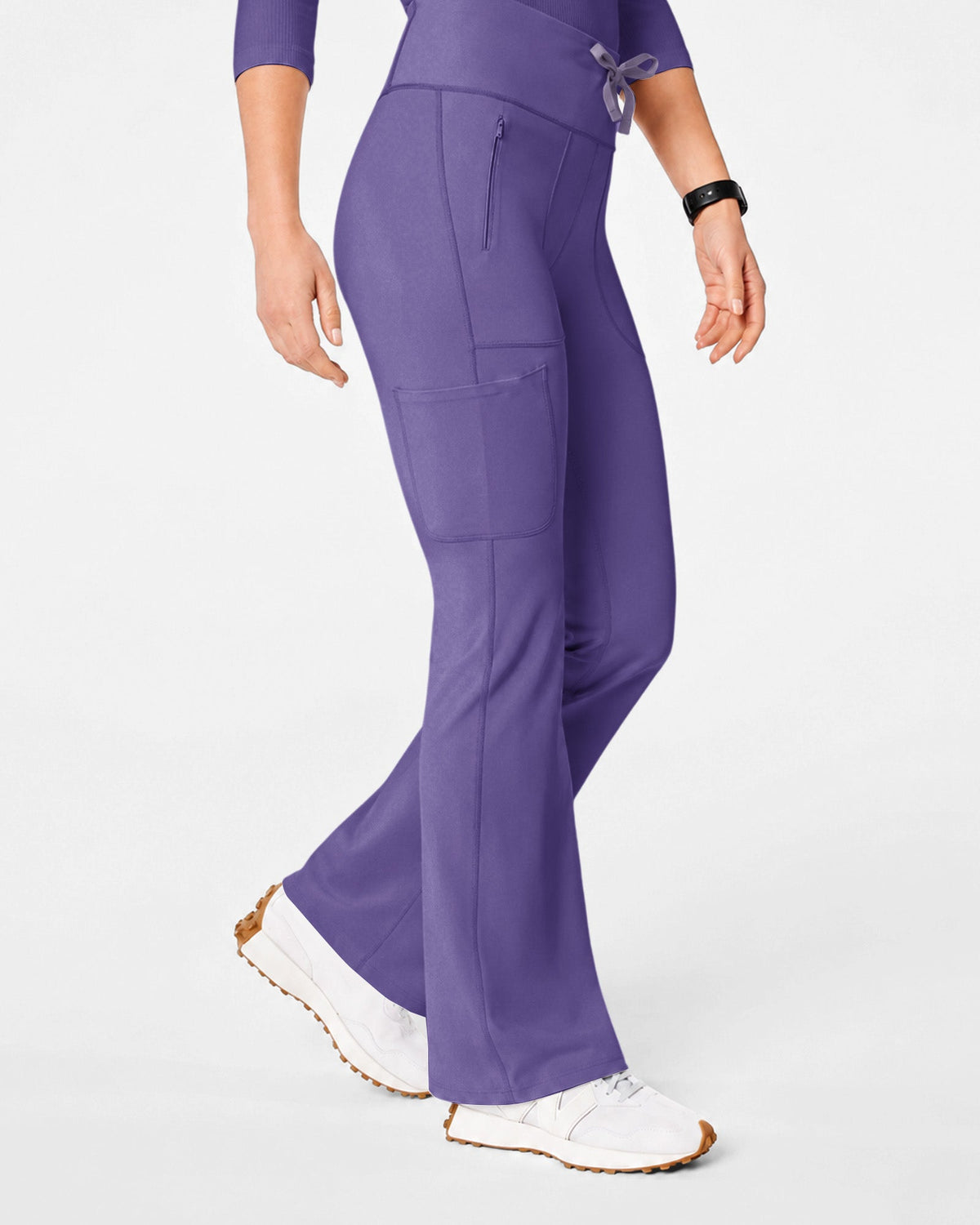 High-Rise Flare Scrub Legging Amethyst - Scrubloop