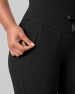 High-Rise Flare Scrub Legging Black - Scrubloop