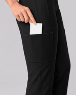 High-Rise Flare Scrub Legging Black - Scrubloop
