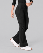 High-Rise Flare Scrub Legging Black - Scrubloop