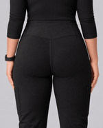 High-Rise Flare Scrub Legging Black - Scrubloop