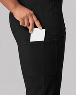 High-Rise Flare Scrub Legging Black - Scrubloop