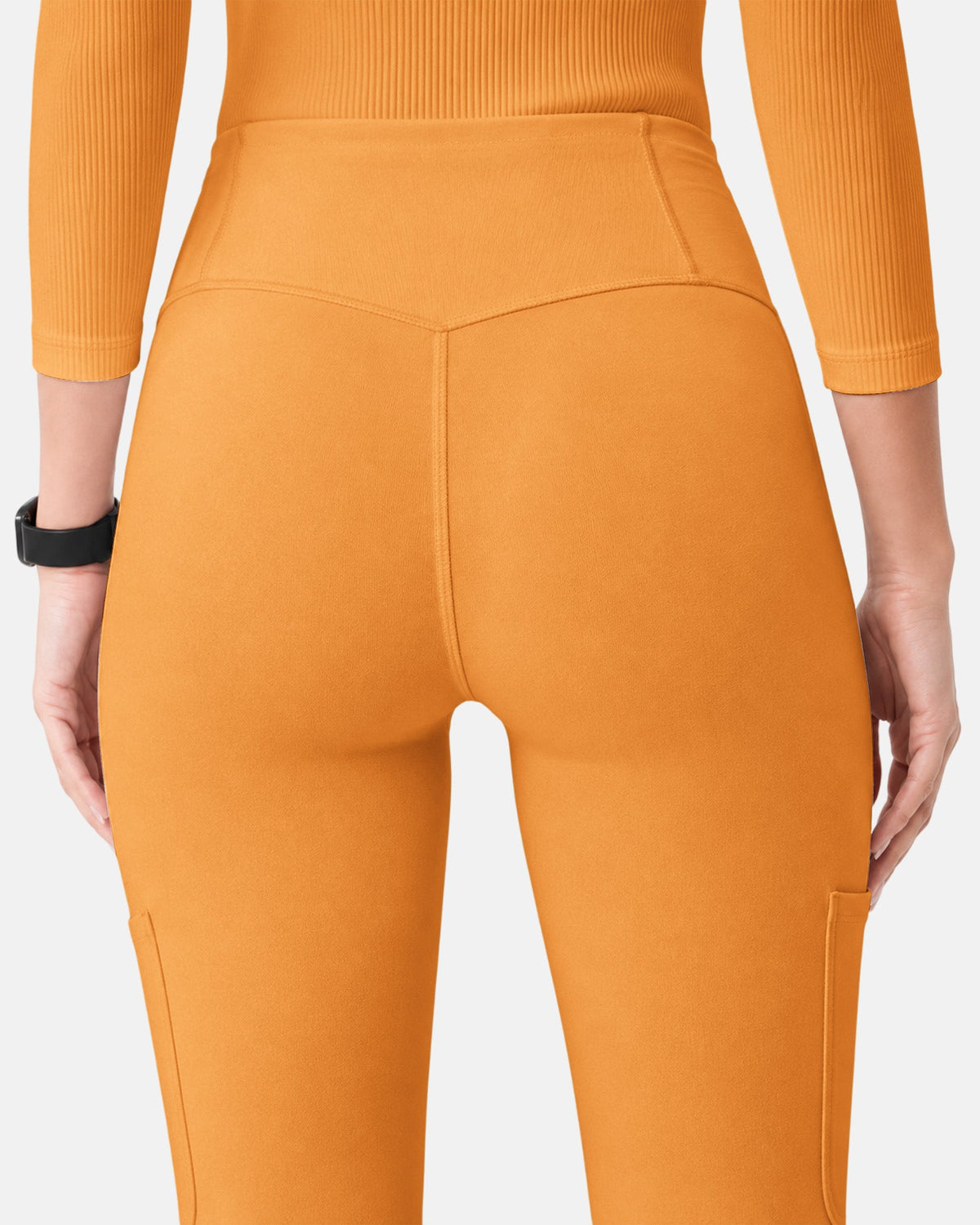 High-Rise Flare Scrub Legging Creamsicle - Scrubloop
