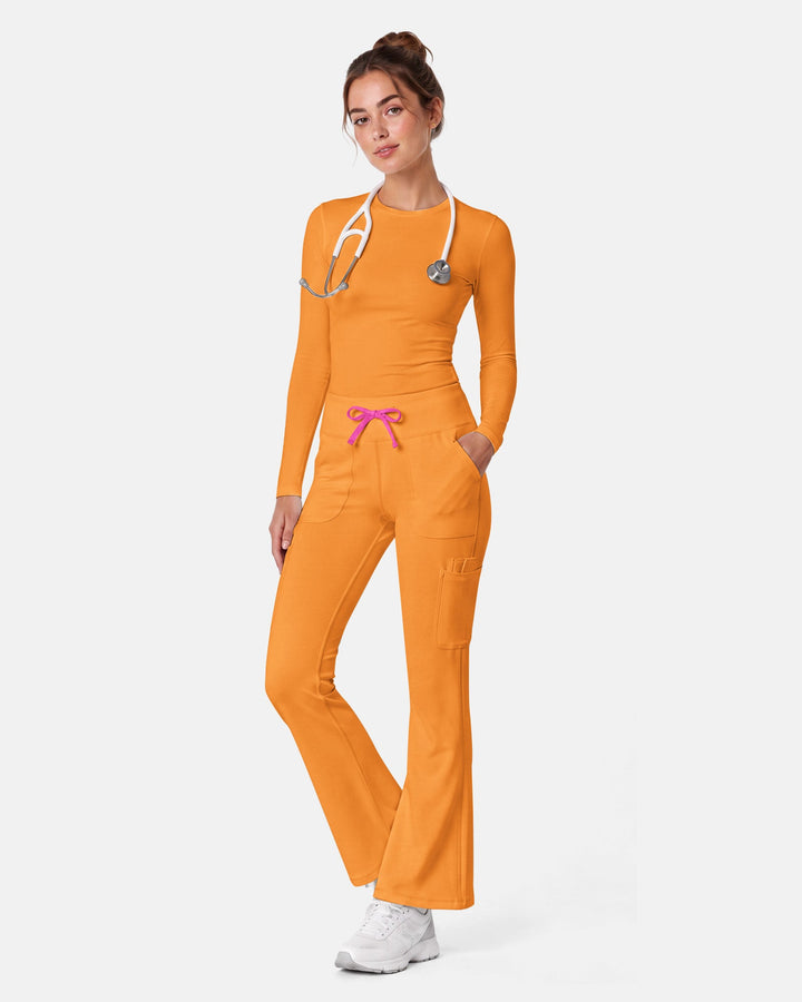 High-Rise Flare Scrub Legging Creamsicle