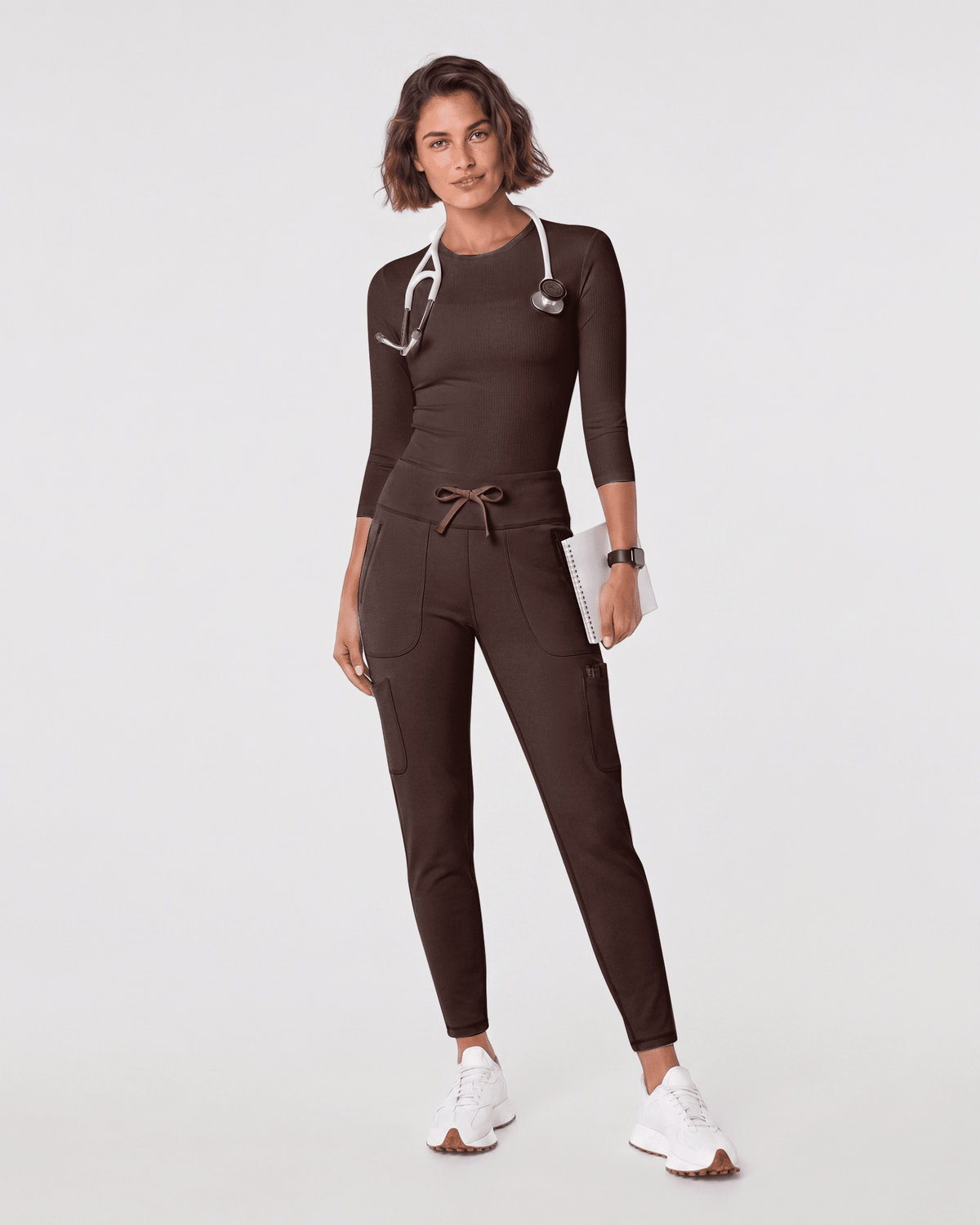 High-Rise Scrub Legging Expresso - Scrubloop