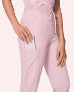 High Waisted Jogger Pant Rose Quartz - Scrubloop