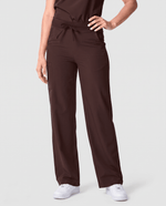 High Waisted Wide Leg Pant Espresso - Scrubloop