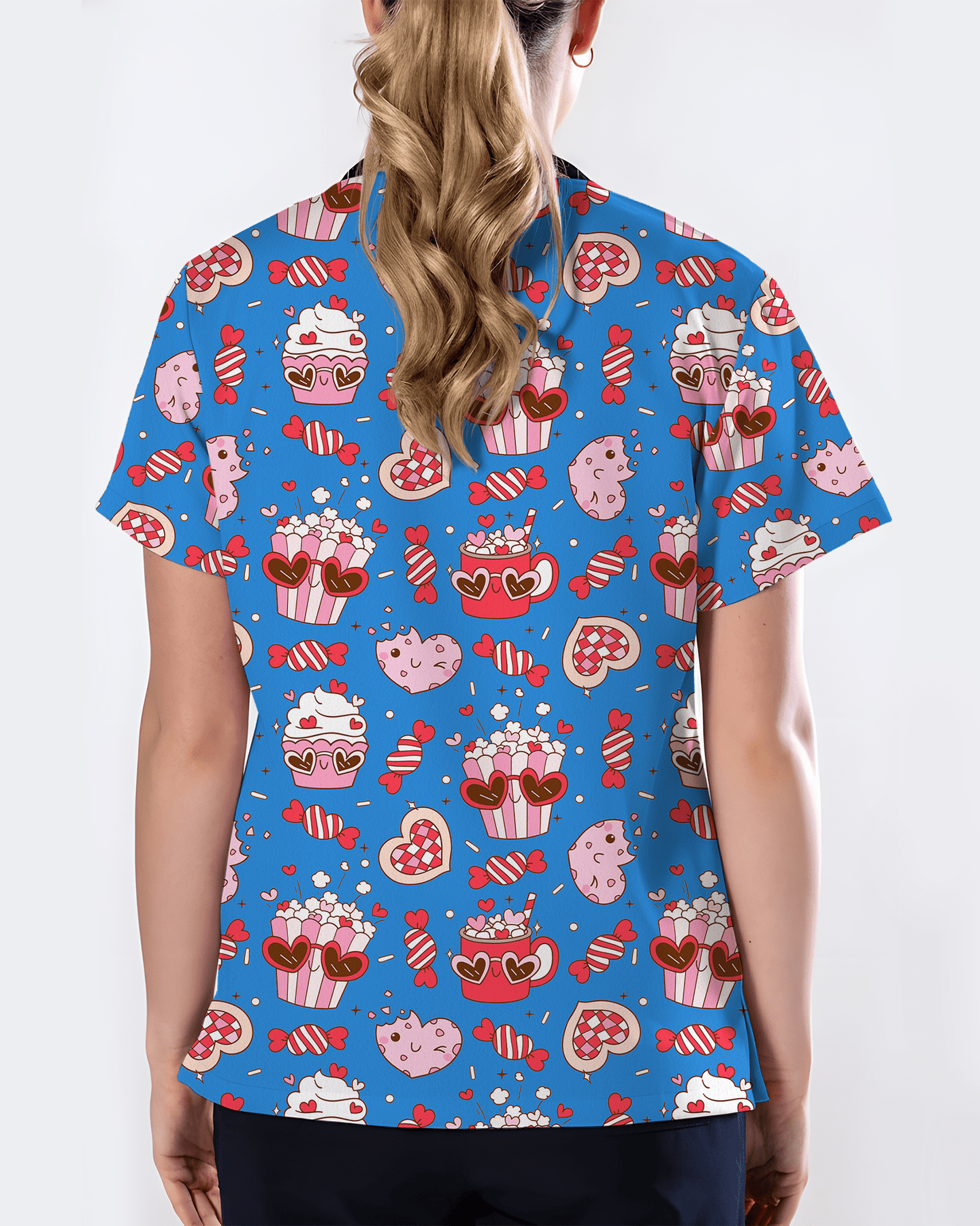 Hydrated Sista Fresh Glow Vibes Women Scrub Top - Scrubloop