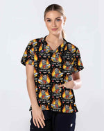 I Am At My Limit Cat Scrub Top - Scrubloop