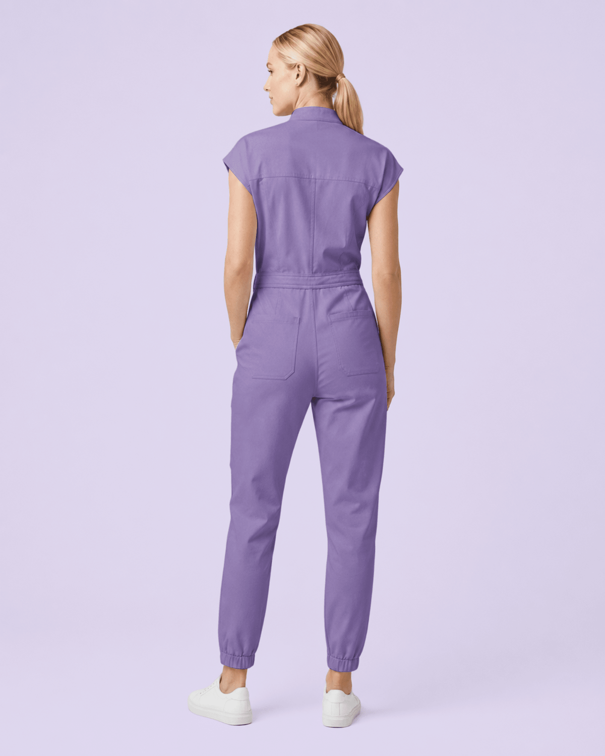 Jogger Jumpsuit Bougainvillea - Scrubloop