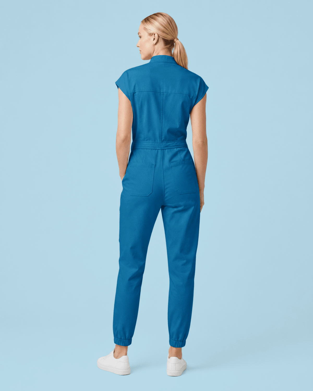 Jogger Jumpsuit Methyl Blue - Scrubloop