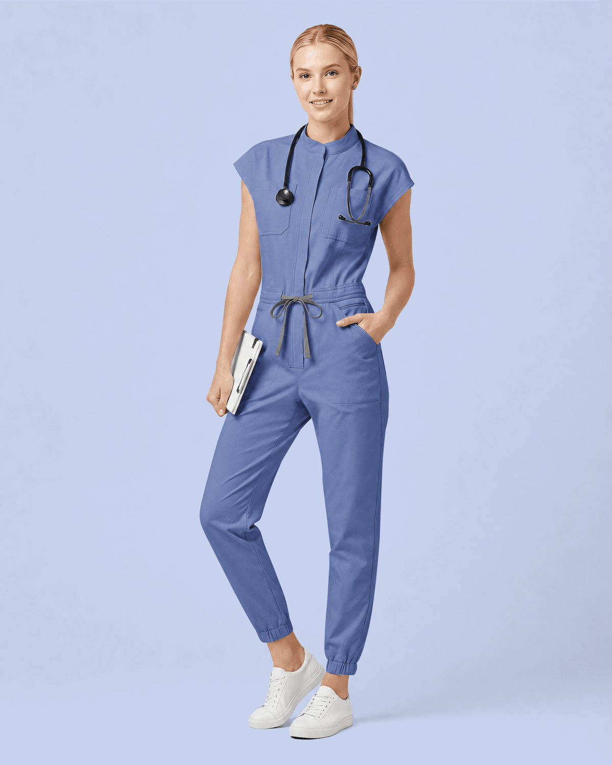 Jogger Jumpsuit Wedgewood - Scrubloop