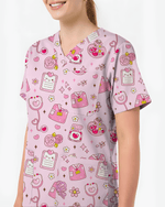 Little Remedies Gentle Care Icons Women Scrub Top - Scrubloop