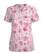 Little Remedies Gentle Care Icons Women Scrub Top - Scrubloop