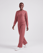 Long-Sleeve Crew-Neck Top Berry Spice - Scrubloop