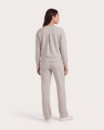 Long-Sleeve Crew-Neck Top Birch - Scrubloop