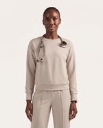 Long-Sleeve Crew-Neck Top Birch - Scrubloop