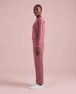 Long-Sleeve Crew-Neck Top Mauve - Scrubloop