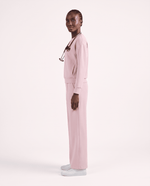 Long-Sleeve Crew-Neck Top Rose Quartz - Scrubloop