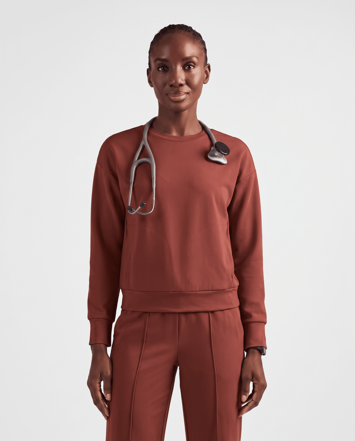 Long-Sleeve Crew-Neck Top Sienna