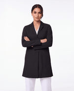 Long Slim Lab Coat Black - Scrubloop