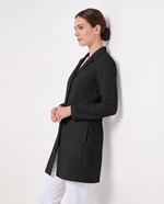 Long Slim Lab Coat Black - Scrubloop