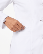 Long Slim Lab Coat White - Scrubloop