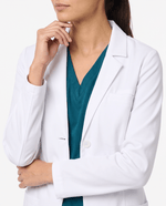 Long Slim Lab Coat White - Scrubloop