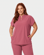 Mandarin Dolman Top Berry Spice - Scrubloop