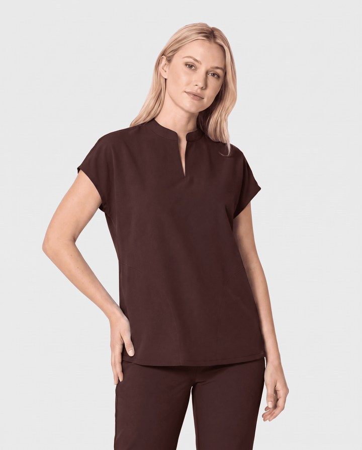 Mandarin Dolman Top Espresso