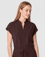 Mandarin Dolman Top Espresso - Scrubloop