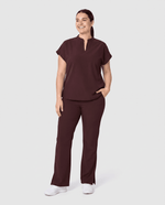 Mandarin Dolman Top Espresso - Scrubloop