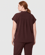Mandarin Dolman Top Espresso - Scrubloop