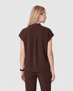 Mandarin Dolman Top Espresso - Scrubloop