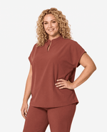 Mandarin Dolman Top Sienna - Scrubloop